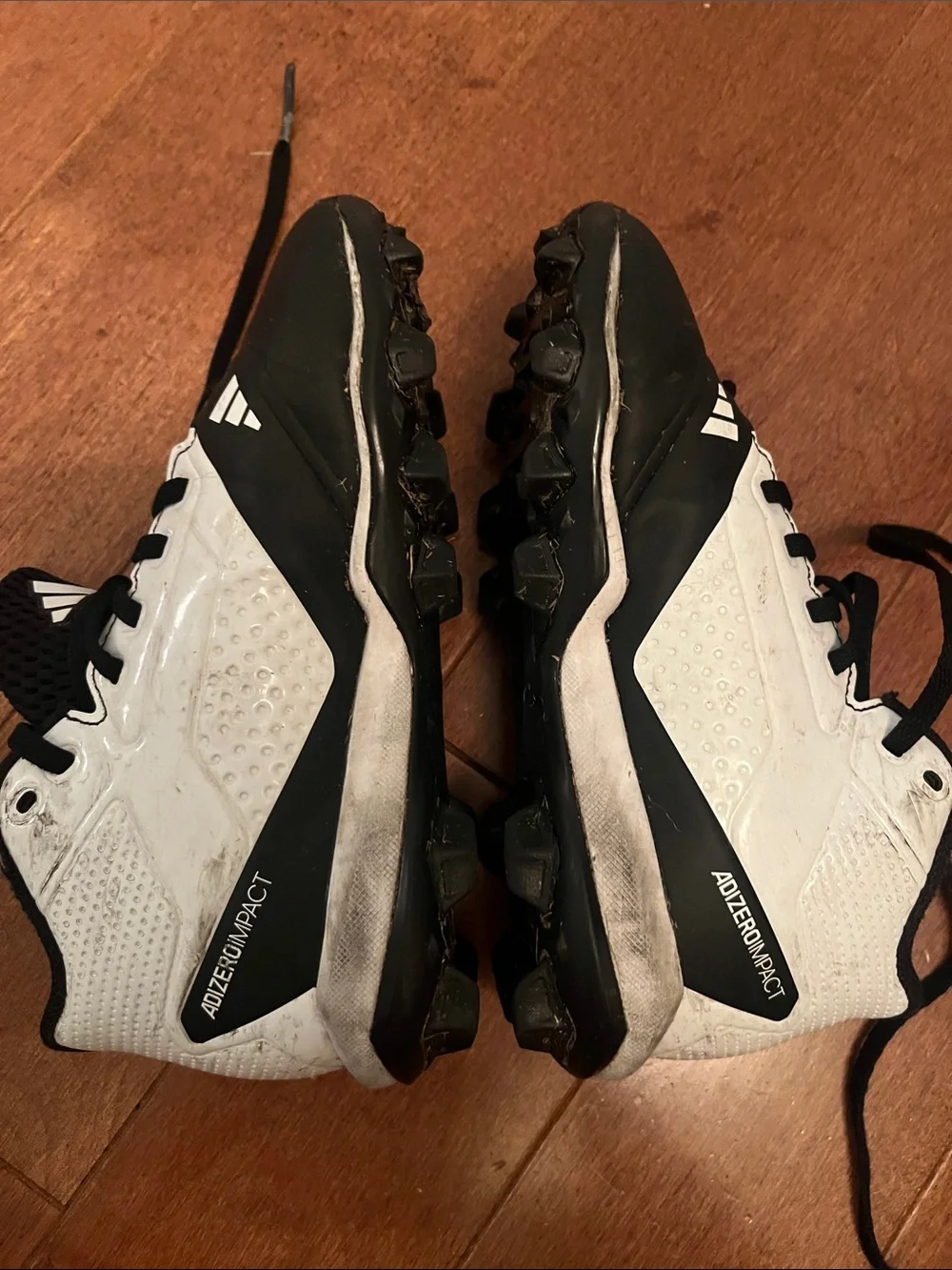 Adidas Kids’ Black & White Football Cleats